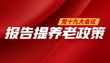 黨的十九大報(bào)告提養(yǎng)老政策